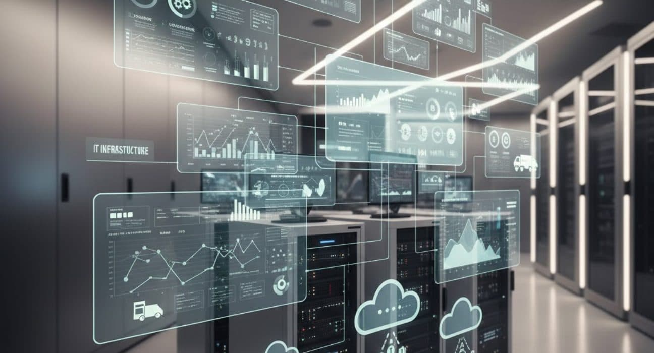 AI-driven workflows connecting business operations through automated processes, data dashboards, and intelligent workflow systems in 2026