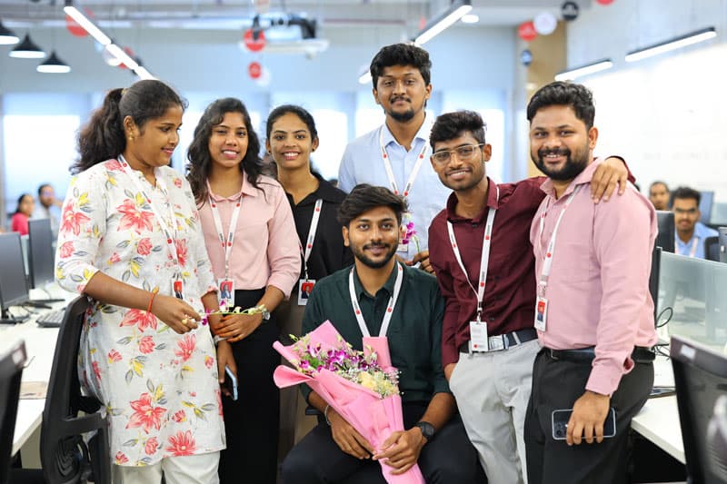 OZRIT engineering team at the Hyderabad office