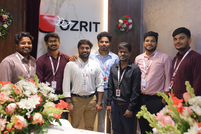 OZRIT engineers and designers at work in Hyderabad