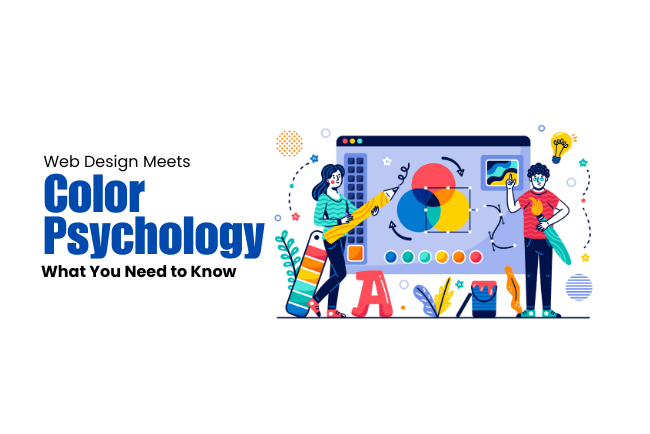 olor Psychology in Design showing how red, blue, and green influence emotions and user behavior.
