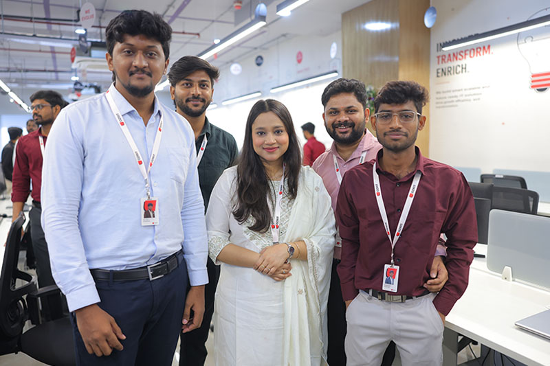 App designers at the OZRIT Hyderabad office
