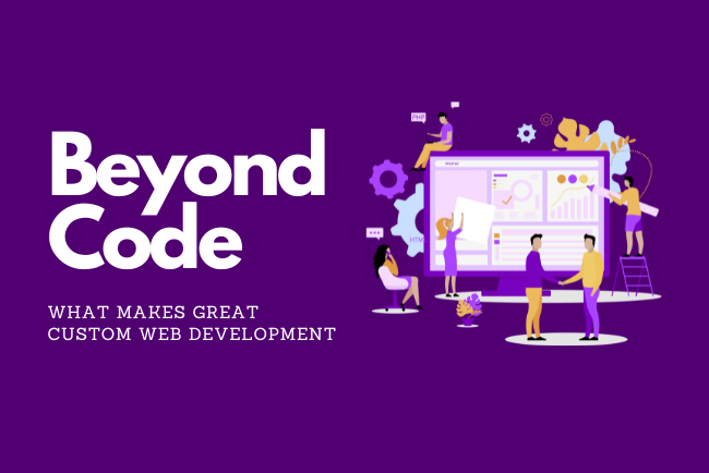 Developer crafting a responsive custom web development solution with intuitive UI/UX