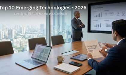 Enterprise leaders in India exploring AI, edge computing, blockchain, and digital transformation technologies in 2026